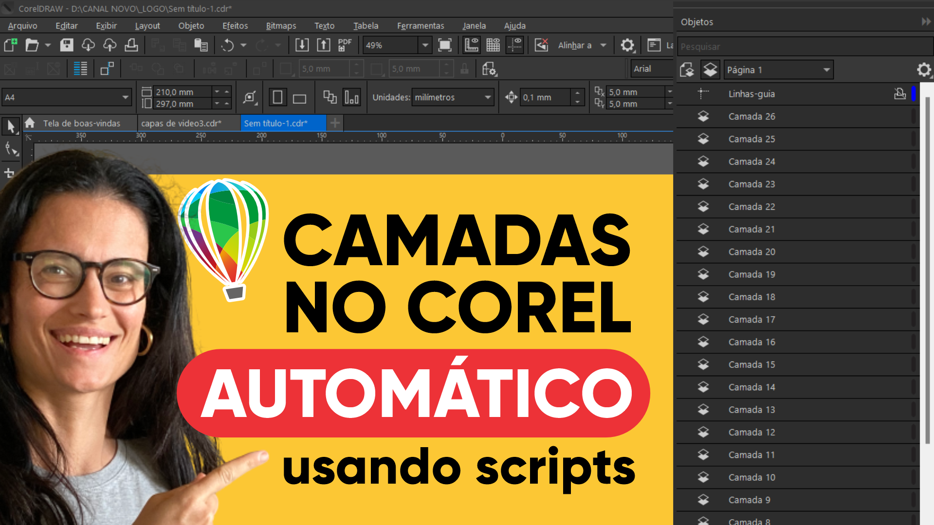 Como Criar Camadas Automaticamente no CorelDRAW Usando Script Visual Basic